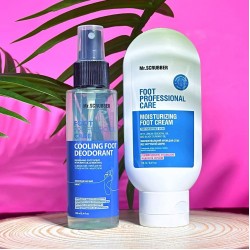 Set pentru crema pentru picioare si spray Mr.Scrubber Fresh Feet