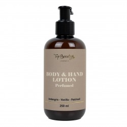 Lotiunea de maini si de corp parfumata Top Beauty Lotiunea de maini de corp reparfumata 250 ml Amber-Vanilie-Paciuli