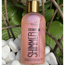 Ulei de bronzare de nucă de cocos cu strălucire Top Beauty Coconut Oil Shimmer 200 ml Rose