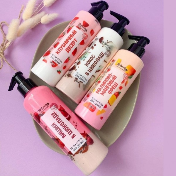 Крем-гель для душа Top Beauty 250 мл Крем-гель для душа Top Beauty 250 мл