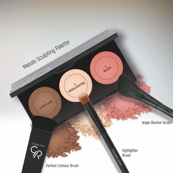 Набор для контуринга Golden Rose Metals Sculpting Palette (контур, хайлайтер, румяна) Набор для контуринга Golden Rose Metals Sculpting Palette (контур, хайлайтер, румяна)