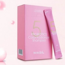 Șampon de protecție a culorii cu probiotice Masil 5 Probiotics Color Radiance Shampoo Stick Pouch 8 ml