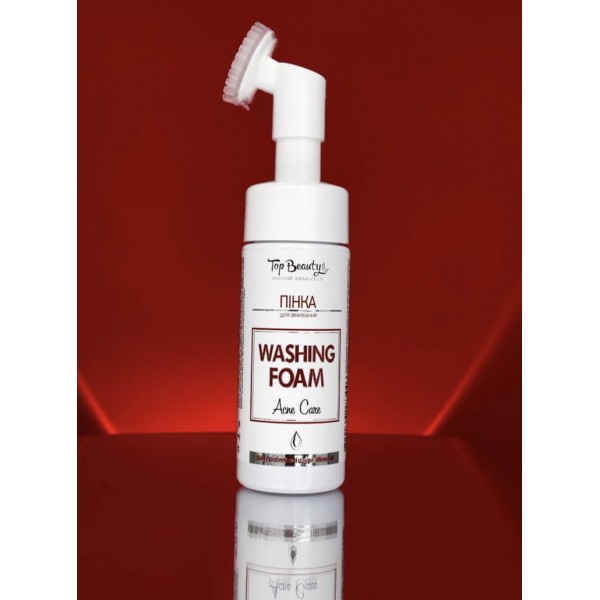 Spuma de curățare pentru ten cu probleme cu acnee cu perie Top Beauty 150 ml Spuma de curățare pentru ten cu probleme cu acnee cu perie Top Beauty 150 ml
