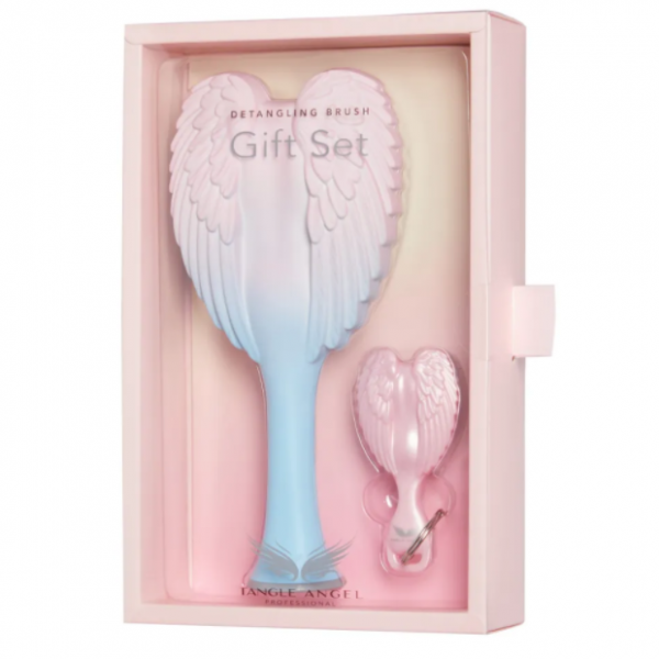 Подарочный набор расчесок Tangle Angel 2.0 & Keyring Detangling Gift Set Pink Подарочный набор расчесок Tangle Angel 2.0 & Keyring Detangling Gift Set Pink