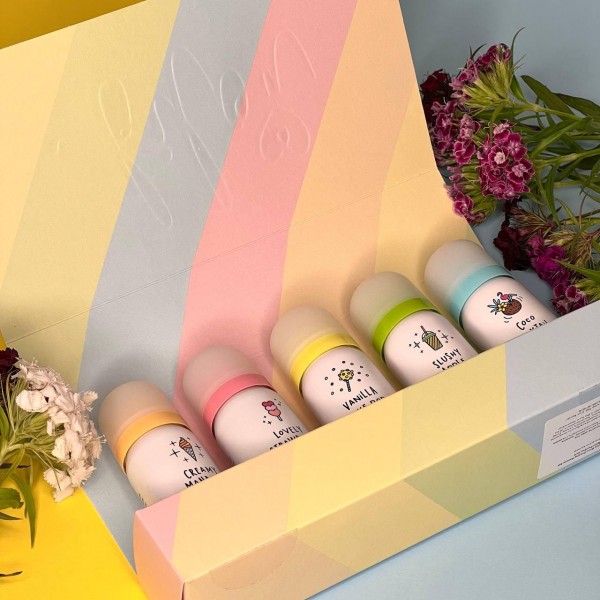 Подарочный набор Bilou Rainbow Set (5 мини-пенок с цветными оттенками) Подарочный набор Bilou Rainbow Set (5 мини-пенок с цветными оттенками)