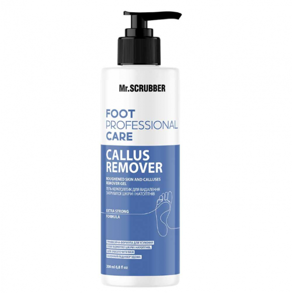 Gel cheratolitic pentru îndepărtarea pielii aspre și a bataturilor Mr.Scrubber Foot Professional Care 200 ml Gel cheratolitic pentru îndepărtarea pielii aspre și a bataturilor Mr.Scrubber Foot Professional Care 200 ml
