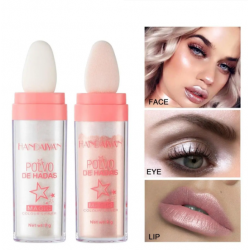 Highlighter Sparkle pentru față, corp și păr Highlight Powder Stick, Handaiyan Polvo De Hadas Magic Color Shiner