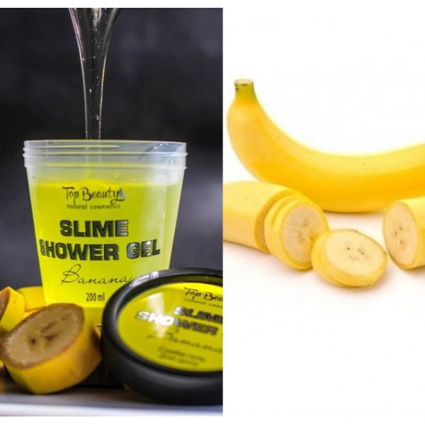 Слайм-гель для душа Top Beauty Slime Shower Gel Banana 200 г Слайм-гель для душа Top Beauty Slime Shower Gel Banana 200 г
