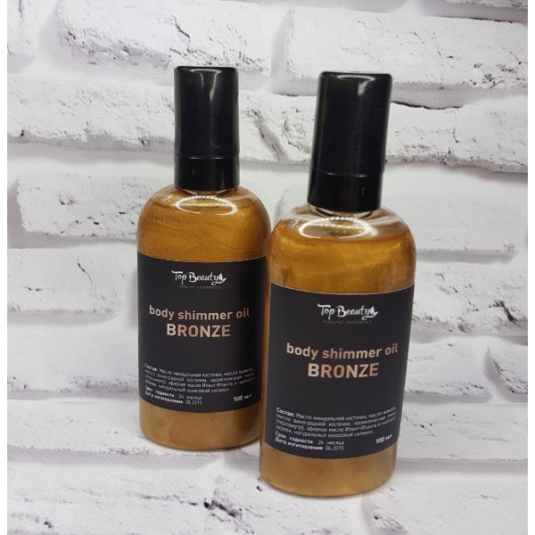 Шиммер для тела Top Beauty Boby Shimmer Oil Bronze 100 мл Шиммер для тела Top Beauty Boby Shimmer Oil Bronze 100 мл