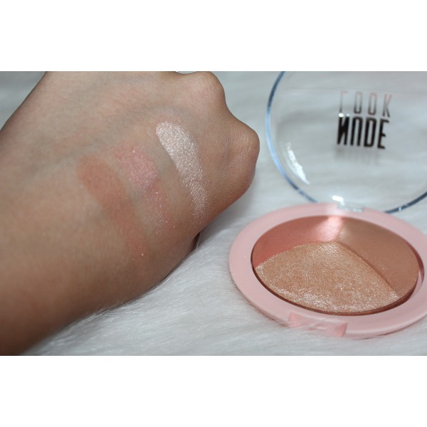 Paleta de conturare Golden Rose Nude Look Baked Trio Face Powder 3 in 1 (hilighter/bronzer/blush) Paleta de conturare Golden Rose Nude Look Baked Trio Face Powder 3 in 1 (hilighter/bronzer/blush)