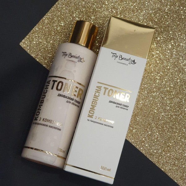 Увлажняющий двухфазный тонер для лица с комбучей Kombucha Toner Top Beauty 200 мл Увлажняющий двухфазный тонер для лица с комбучей Kombucha Toner Top Beauty 200 мл
