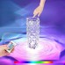 Lampă de noapte decorativă cu LED-uri tactile de proiecție de masă RGB Crystal Rose Ambiance 20,5 cm