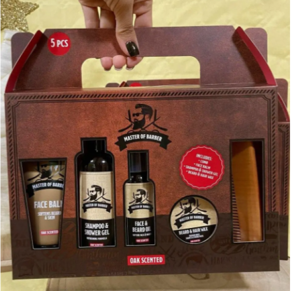 Trusă profesională pentru barbă Master of Barber Oak Scented Max Brands Marketing BV Trusă profesională pentru barbă Master of Barber Oak Scented Max Brands Marketing BV