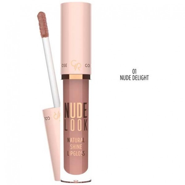 Ruj lichid lucios Golden Rose Nude Look Natural Shine Lipgloss Ruj lichid lucios Golden Rose Nude Look Natural Shine Lipgloss