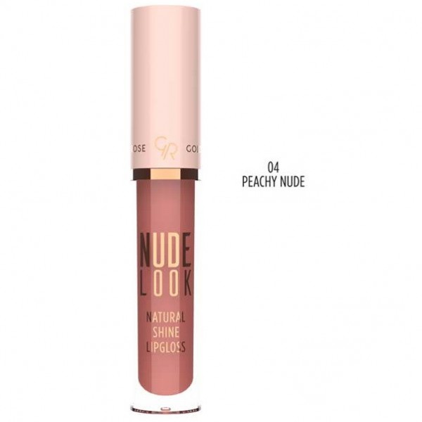 Ruj lichid lucios Golden Rose Nude Look Natural Shine Lipgloss Ruj lichid lucios Golden Rose Nude Look Natural Shine Lipgloss