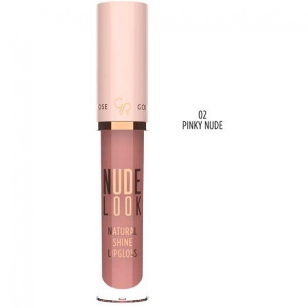 Ruj lichid lucios Golden Rose Nude Look Natural Shine Lipgloss Ruj lichid lucios Golden Rose Nude Look Natural Shine Lipgloss