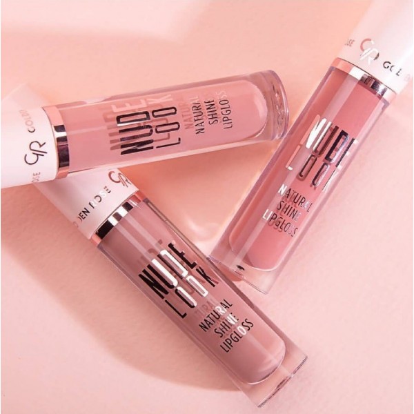 Ruj lichid lucios Golden Rose Nude Look Natural Shine Lipgloss Ruj lichid lucios Golden Rose Nude Look Natural Shine Lipgloss