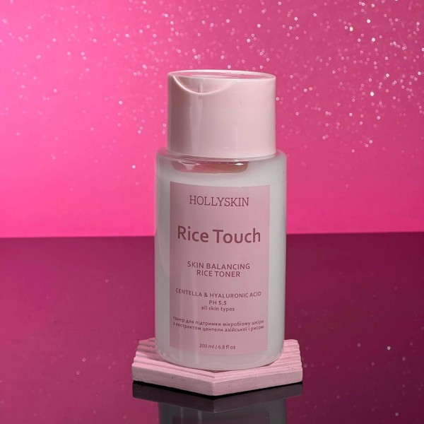 Tonic pentru susținerea microbiomei pielii cu extract de centella asiatică și orez Rice Touch HOLLYSKIN 200 ml Tonic pentru susținerea microbiomei pielii cu extract de centella asiatică și orez Rice Touch HOLLYSKIN 200 ml