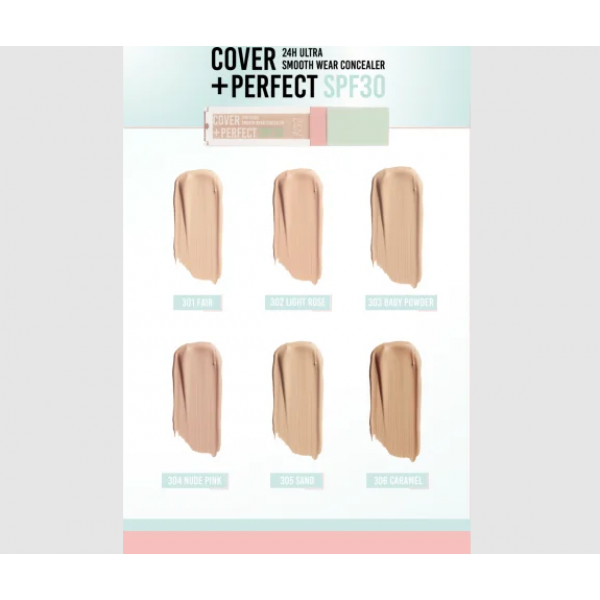Corrector mat de lungă durată Pastel SPF30 SHOW BY PASTEL COVER+PERFECT 24 g durabilitate 7,8 ml Corrector mat de lungă durată Pastel SPF30 SHOW BY PASTEL COVER+PERFECT 24 g durabilitate 7,8 ml