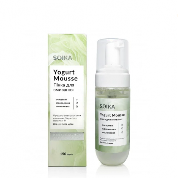Пенка для умывания с пребиотическим комплексом Soika Yogurtene Balance 150 мл Пенка для умывания с пребиотическим комплексом Soika Yogurtene Balance 150 мл