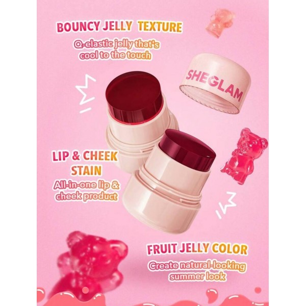 Nuanță hidratantă pentru buze și obraji SHEGLAM Jelly-Licious Hydrating Lip & Blush Tint Howdy Nuanță hidratantă pentru buze și obraji SHEGLAM Jelly-Licious Hydrating Lip & Blush Tint Howdy
