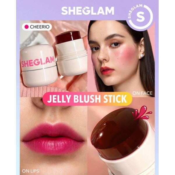Увлажняющий тинт для губ и щек SHEGLAM Jelly-Licious Hydrating Lip & Blush Tint Cheerio Увлажняющий тинт для губ и щек SHEGLAM Jelly-Licious Hydrating Lip & Blush Tint Cheerio