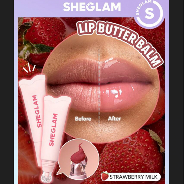 Увлажняющий бальзам для губ Sheglam Crystal Glaze Moisturizing Lip Care Strawberry Milk 10 мл Увлажняющий бальзам для губ Sheglam Crystal Glaze Moisturizing Lip Care Strawberry Milk 10 мл