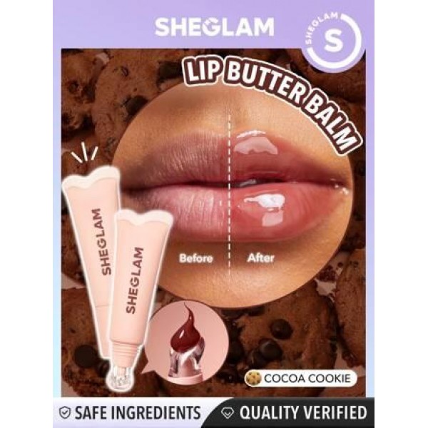 Увлажняющий бальзам для губ Sheglam Crystal Glaze Moisturizing Lip Care Cocoa Cookie 10 мл Увлажняющий бальзам для губ Sheglam Crystal Glaze Moisturizing Lip Care Cocoa Cookie 10 мл