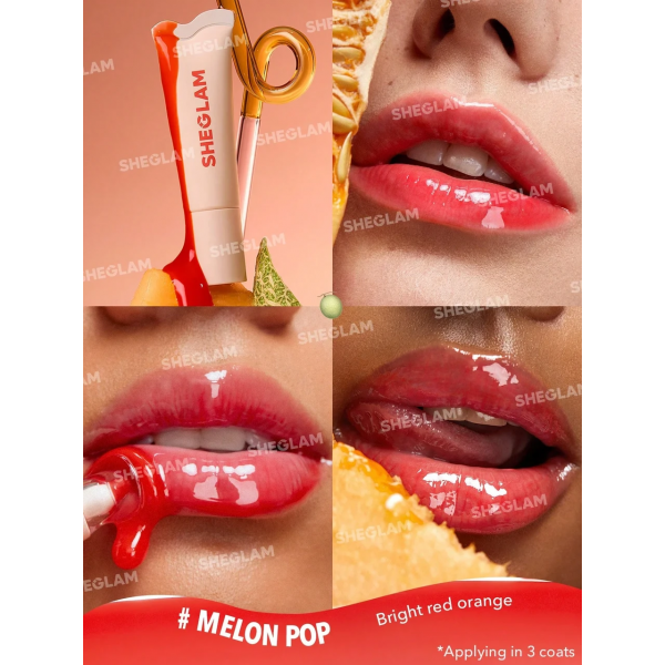 Увлажняющий бальзам для губ Sheglam Crystal Glaze Moisturizing Lip Care Melon Pop 10 мл Увлажняющий бальзам для губ Sheglam Crystal Glaze Moisturizing Lip Care Melon Pop 10 мл