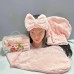 Set de duș 3 în 1 (pălărie-prosop, bentiță, prosop-turban) MK Cosmetics
