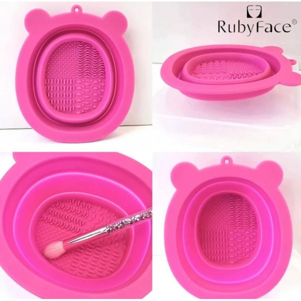 Силиконовая миска для мойки кисточек и спонжей Ruby Face Mini-folding clean bowl Силиконовая миска для мойки кисточек и спонжей Ruby Face Mini-folding clean bowl