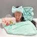 Set de baie 3 în 1 (pălărie-prosop, bentiță, prosop-turban) MK Cosmetics
