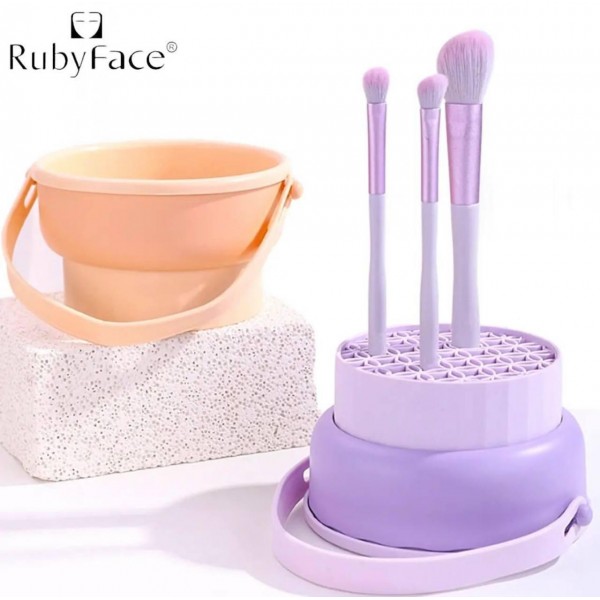 Găleată din silicon pentru spălarea periilor și bureților Ruby Face Găleată din silicon pentru spălarea periilor și bureților Ruby Face