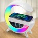 Настольная лампа ночник с RGB подсветкой, беспроводной зарядкой и встроенной Bluetooth колонкой