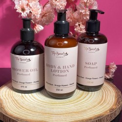 Парфюмированный набор для ухода за телом Top Beauty White Musk, Orange Flowers, Powder