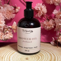 Парфюмированное масло для душа Top Beauty Shower Oil Rerfumed 275 мл Белый мускус-Цветы апельсина-Пудра