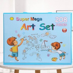Набор для рисования 208 предметов голубой МК Cosmetics Art Set
