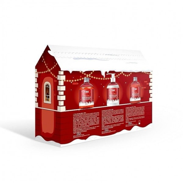 Set cadou Tink Christmas Set Make a Wish (gel de dus, lotiune de corp, pudra de baie) Set cadou Tink Christmas Set Make a Wish (gel de dus, lotiune de corp, pudra de baie)