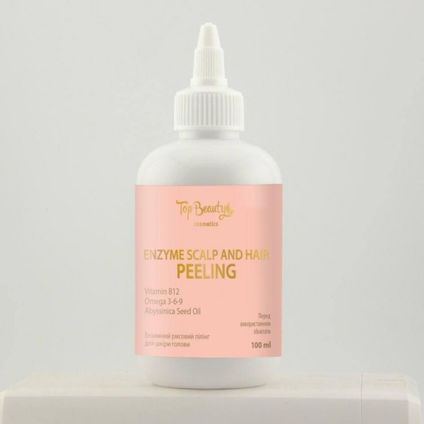 Peeling cu enzime de orez pentru scalp Top Beauty Peeling cu enzime pentru scalp și păr 100 ml Peeling cu enzime de orez pentru scalp Top Beauty Peeling cu enzime pentru scalp și păr 100 ml