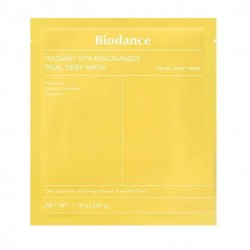 Гидрогелевая маска для лица с ниацинамидом Biodance Radiant Vita Niacinamide Real Deep Mask 34 г