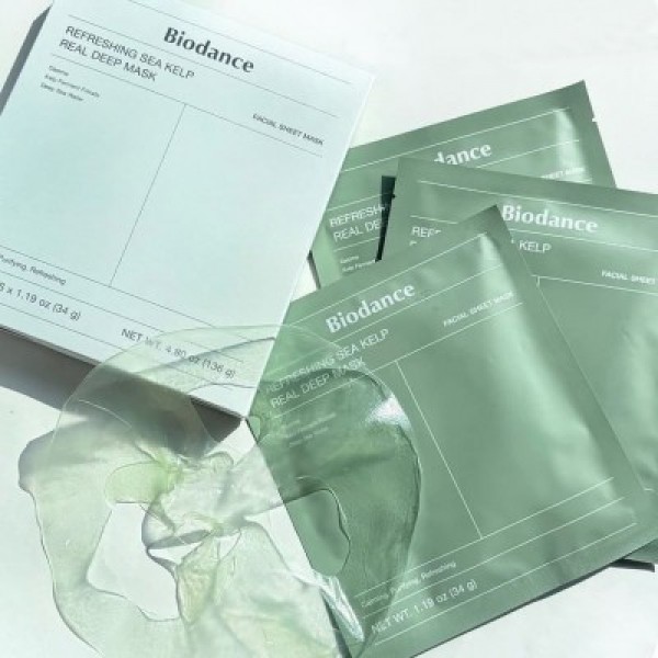 Mască de față cu hidrogel cu alge marine Biodance Refreshing Sea Kelp Real Deep Mask 34 g Mască de față cu hidrogel cu alge marine Biodance Refreshing Sea Kelp Real Deep Mask 34 g