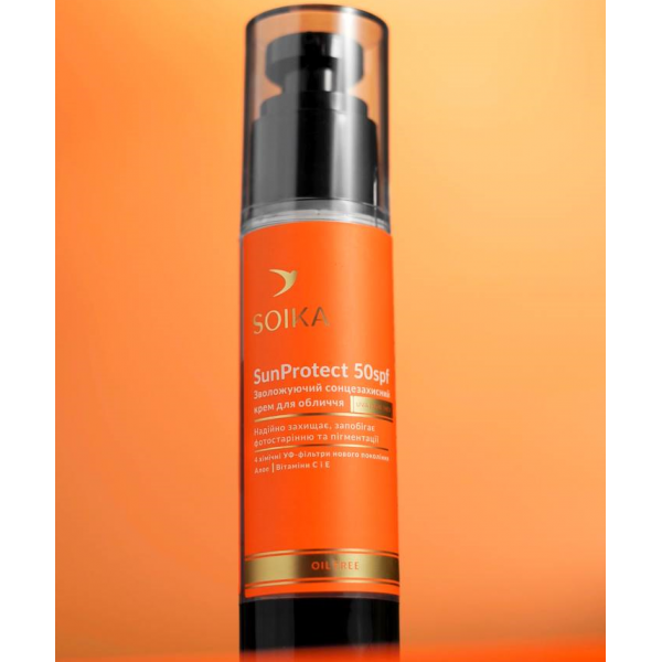Солнцезащитный крем для лица Soika SunProtect увлажняющий SPF 50, 50 мл Солнцезащитный крем для лица Soika SunProtect увлажняющий SPF 50, 50 мл