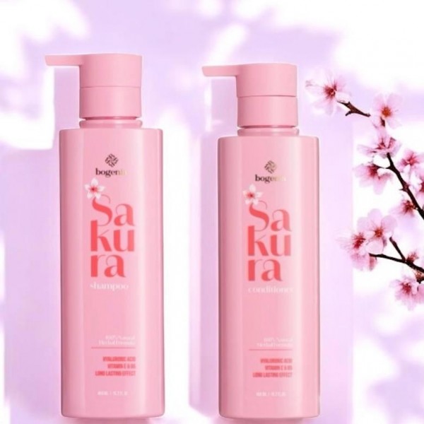 Набор для волос Bogenia с экстрактом сакуры (шампунь, кондиционер)