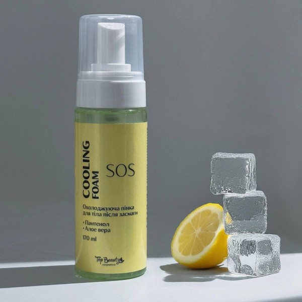 Spumă răcoritoare pentru corp după soare Top Beauty Cooling Foam SOS 170 ml Spumă răcoritoare pentru corp după soare Top Beauty Cooling Foam SOS 170 ml