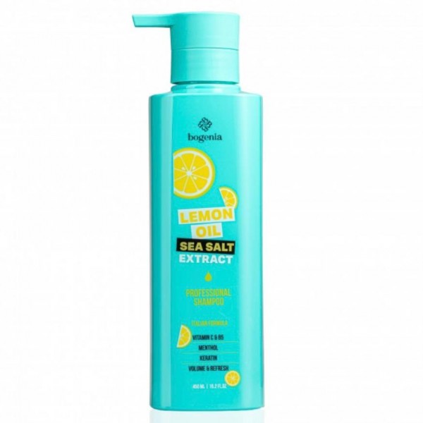 Шампунь для волос Bogenia Lemon Oil & Sea Salt Shampoo 450 мл
