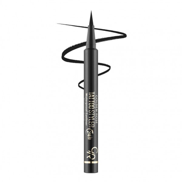 Подводка для глаз водостойкая Golden Rose Tattoo Styler 24h Black (черный)
