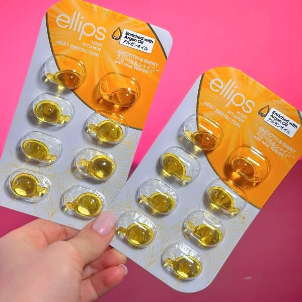 Vitamine pentru păr Ellips Hair Vitamin Treatment Strălucire de lux cu ulei de Aloe Vera (neted și strălucitor)