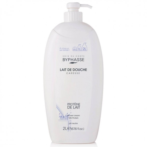 Крем-гель для душа Byphasse Caresse Shower Cream Milk Protein 2 л