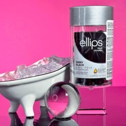 Витамины для волос Ellips Hair Vitamin Treatment Ночное сияние с фундуком и маслом алоэ вера банка 50 шт.