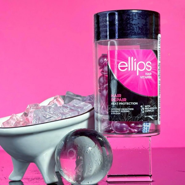 Витамины для волос Ellips Pro-keratin complex Hair Repair восстановление сильно повреждённых волос 50 капсул